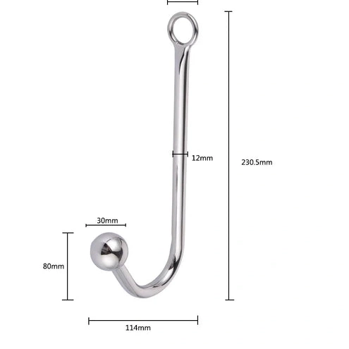 Elegant Anal with Beaded Collar and 5334 Hook Cuffs 1019